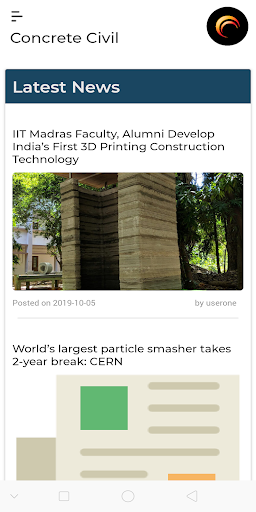 Android application Concrete Civil screenshort