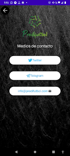 Android application Predifutbol screenshort