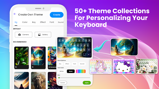 Keyboard: Themes, Fonts, Emoji Screen 3