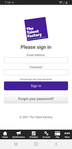 The Talent Factory Screen 3