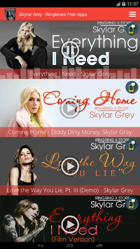 Skylar Grey - Ringtones Free Apps