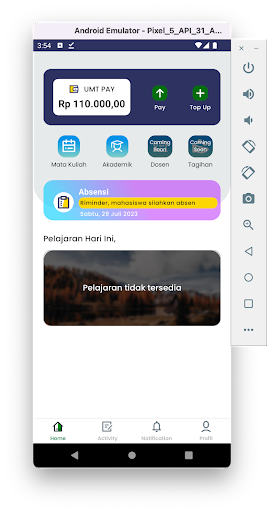 Android application UMT App screenshort