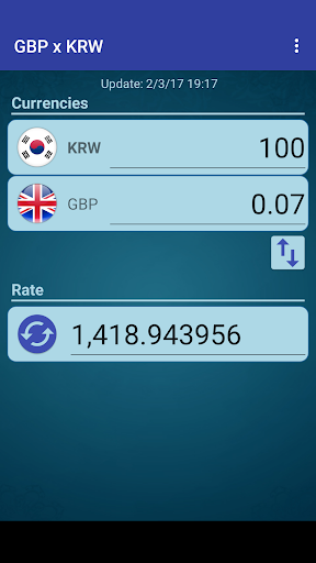 Pound GBP x South Korean Won Screen 2