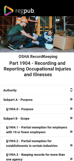 Android application OSHA RecordKeeping screenshort