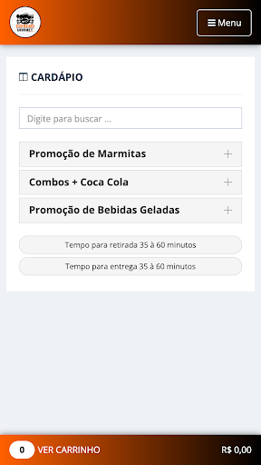 Supremo Gourmet Delivery Screen 2