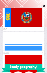 Russian Federation regions flags and maps