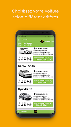 Algeria Car Rental Screen 2