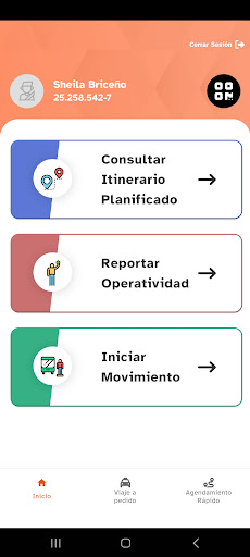 Android application Mis movimientos screenshort