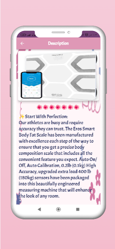 NEVIFIT EROS Body Scale Guide