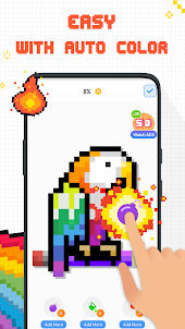 Tap Color by Number: Pixel Art