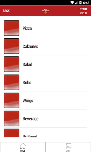 Screenshot of Pi-Squared Pizza