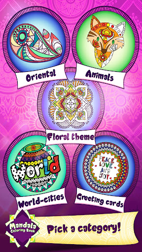 Android application Relaxing Colouring Pages screenshort