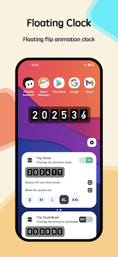 Android application Floating Clock and Countdown screenshort
