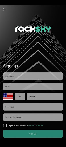 Android application RackSky screenshort