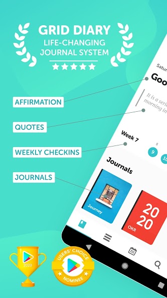 Grid Diary - Journal, Planner 3.3.3 APK + Мод (Unlimited money) за Android