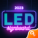 Lightboard:Scrolling Neon Text