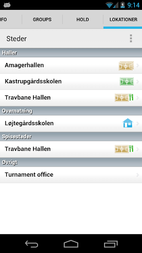 Android application Amager Cup screenshort