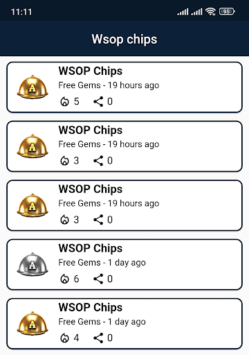 Wsop chips Rewards