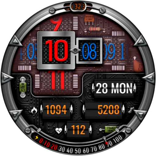 DIGI DEVEL URX58 Watch face screenshot 22