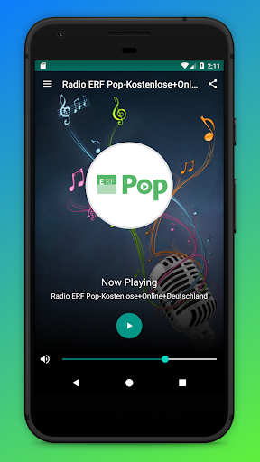 Android application ERF Pop Radio App Österreich screenshort