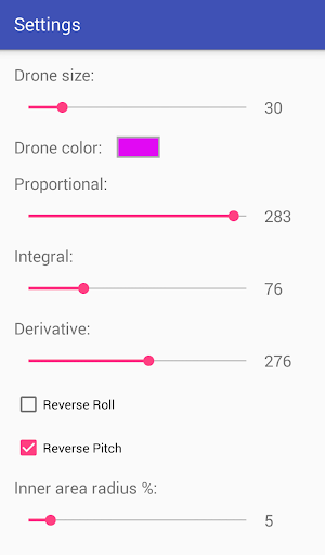 Drone Tuning Screen 2