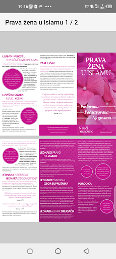 Android application PRAVA ŽENA U ISLAMU screenshort