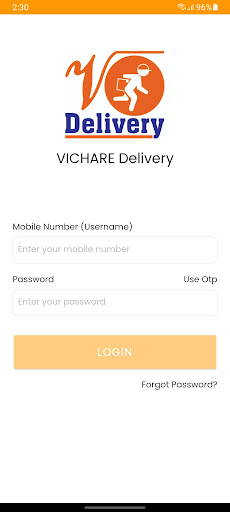 Android application VDelivery screenshort