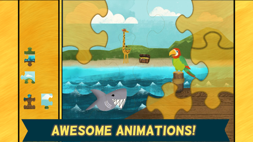 Screenshot of Pirate Preschool Puzzle Game