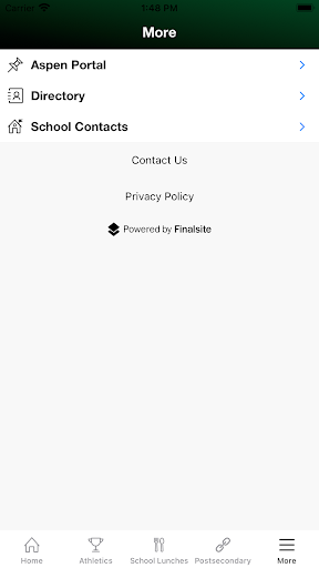 McCann Technical School App Screen 3