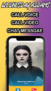 Wednesday Addams - video call