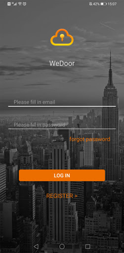 Android application WeDoor screenshort
