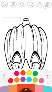 Horror Halloween Mask Coloring