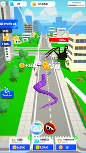 Idle Snake World 3D Mega Smash & IO Hunting Fight v0-24-34 Mod Apk (Unlimited Money) Free For Android 4