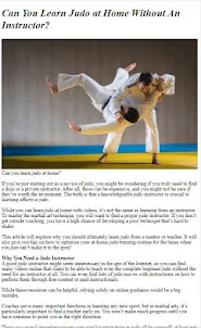 How to Do Judo Training