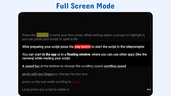 Nano Teleprompter Screenshot