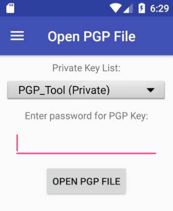 PGP Tool Screen 3