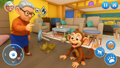 Naughty Monkey Vs Gran