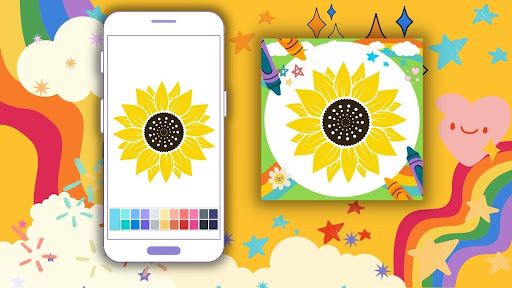Coloring Book Sunflower App