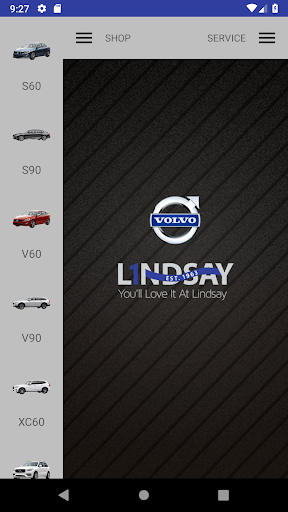 Android application Volvo Cars of Alexandria screenshort