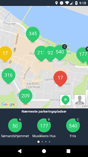 Android application Aalborg City screenshort