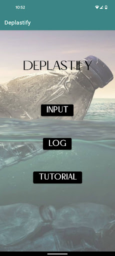 Android application Deplastify screenshort
