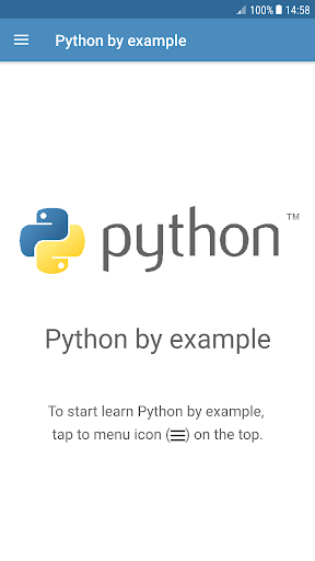Android application Learn Python by code examples screenshort