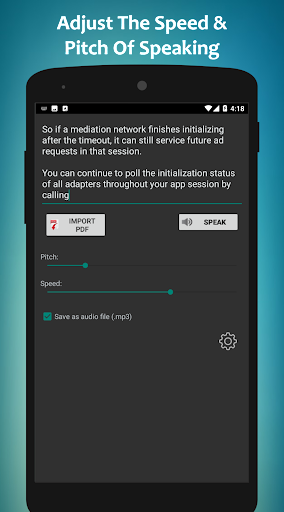 Text To Speech To MP3 Screen 3