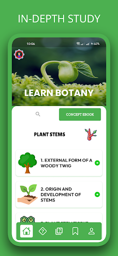 Screenshot of Learn Botany : Botany FAQ'S