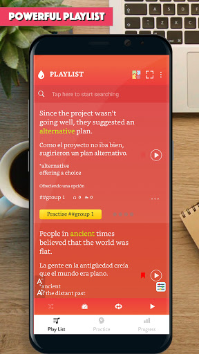 Vista previa de la aplicación