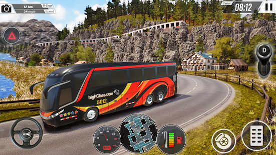 Coach Bus Driving Sim Game 3D apkdebit screenshots 11