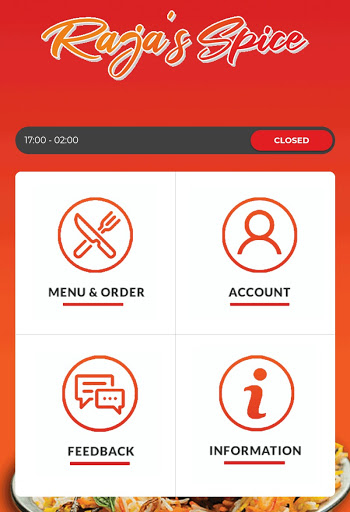 Android application Raja's Spice screenshort