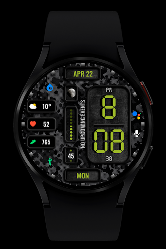 WR 020 Digital Watch Face