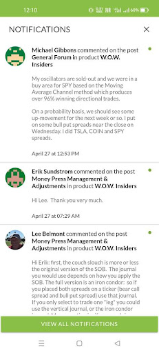 Traders Edge Network Hub Screen 3