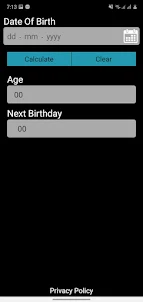 Application for calculate age